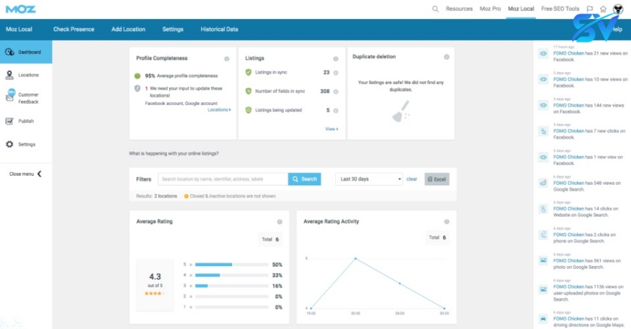 Công cụ seo moz