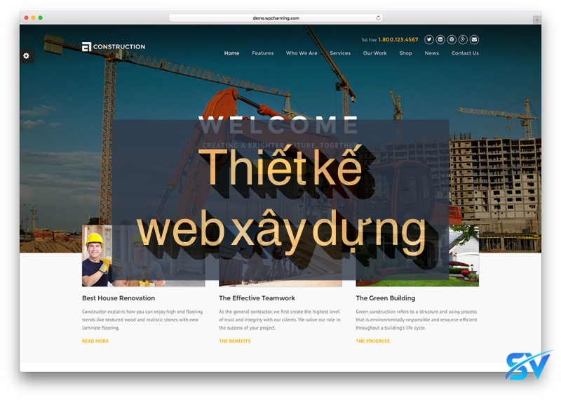 Thiết kế web xây dựng