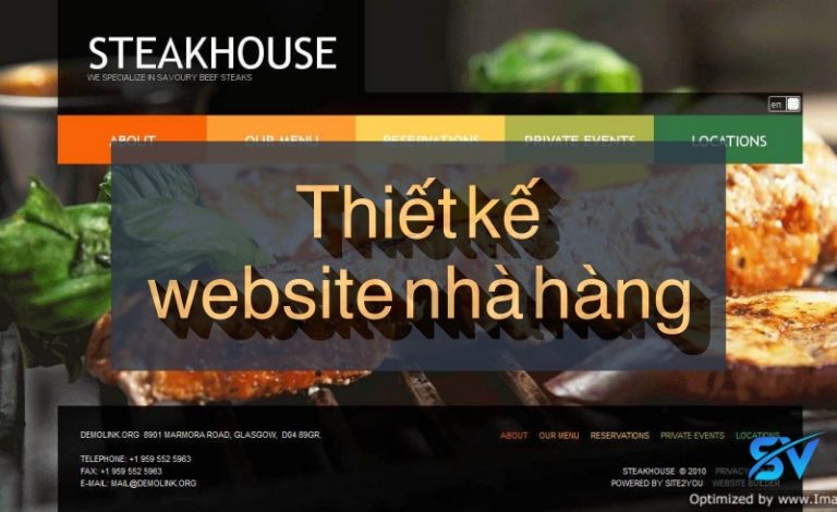 Thiết kế website nhà hàng